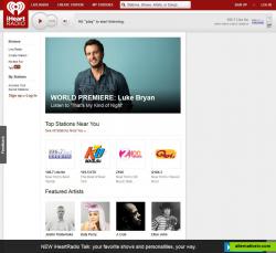 iHeart Homepage 2013