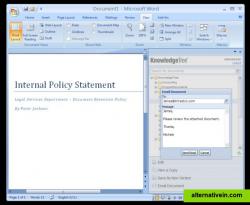 The KnowledgeTree Microsoft Office Add-in