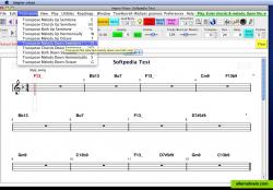 Various transposition actions can be accessed this way