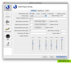 preferences and settings