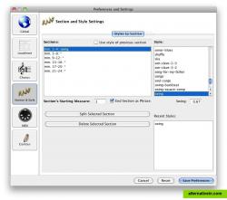 These settings control the style, and permit the introduction of new sections of a chorus with different styles.