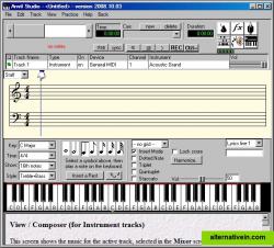 Main composing interface