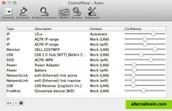 Rules (fuzzy logic rules for automatically determining contexts)