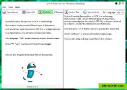 Screenshot of the free ocr software