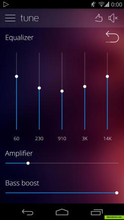 These are the sound settings in Tune