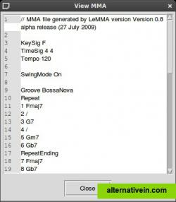 MMA code example