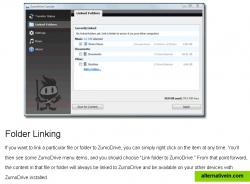 Link a particular file or folder to ZumoDrive