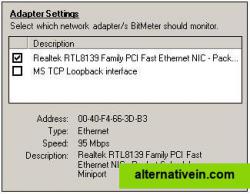 Network Adapter Settings