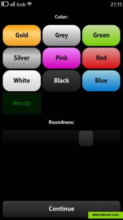 Theme Color Selection (BlackBerry)