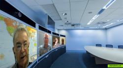 HD Video Conference's Telepresence setup