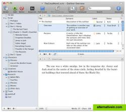 Outlining in Scrivener.