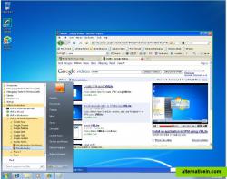 XP virtual apps running on Win 7 64-bit OS seamless, with green borders