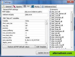 PHP settings