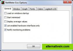 Options dialog (General)