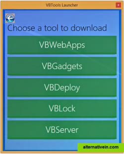 The VBTools Launcher