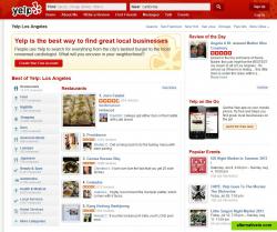 Yelp Homepage 2013