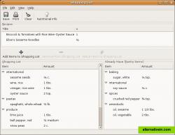 Shopping list
