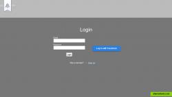 login page