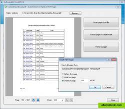 PDF pages manipulation