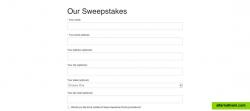 An example sweepstakes created with Awesome Forms.